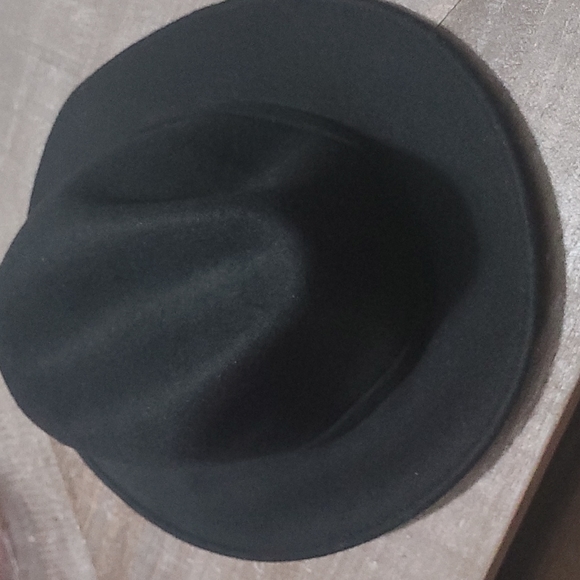 Aqua Black Wool Felted Hat New $98 - Picture 2 of 7